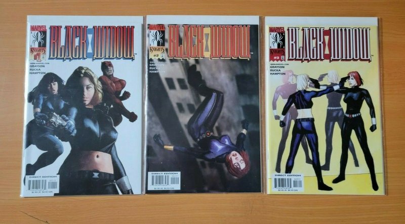 Marvel Knights Black Widow v2 1-3 Complete Set Run! ~ NEAR MINT NM ~ 2001 Comics