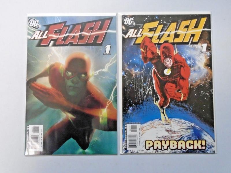 All Flash set #1 A to #1 B 8.0 VF 2 different books (2007)