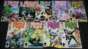 Marvel Bronze-Modern ALPHA FLIGHT 68pc Count Mid-High Grade Comic Lot VF-NM