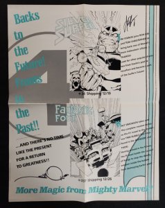 Marvel 1989 Promo Poster - Silver Surfer #34 & Fantastic Four #337 SIGNED 2x