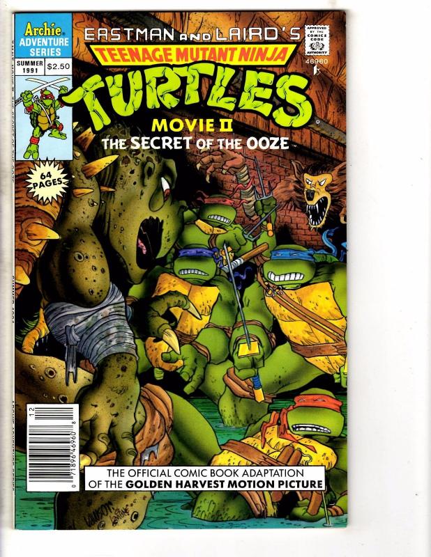 Teenage Mutant Ninja Turtles Movie 2 The Secret Of The Ooze 1991 Archie NM- J224