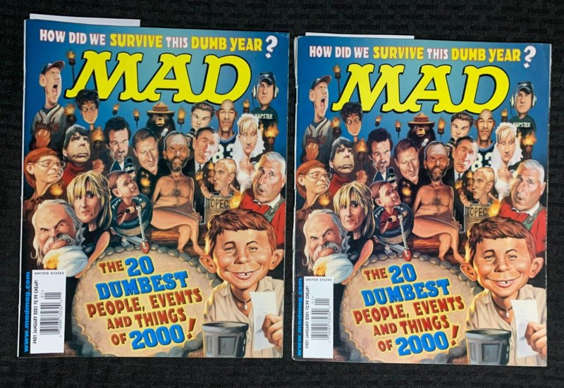 2001 MAD Magazine #401 FN+/FVF The 20 Dumbest People Events & Things LOT of 2