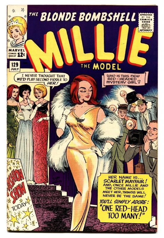 Millie The Model #129 comic book 1965-Marvel-high grade-fashion-paper dolls-vf+