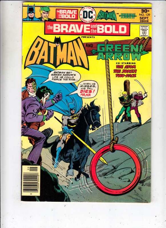Brave and the Bold, The #129 (Sep-76) FN/VF+ High-Grade Batman, Green Arrow, ...