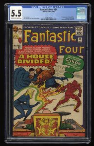 Fantastic Four #34 CGC FN- 5.5 1st Appearance Greg Gideon! Jack Kirby Art!