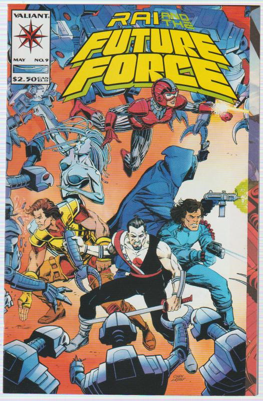 $.99 CENT SALE! - RAI and the FUTURE FORCE #9 - VALIANT  -  BAGGED & BOARDED