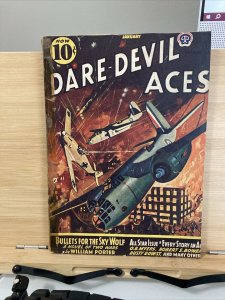 Dare-Devil Aces Pulp Jan 1942 Vol. 29 #2 GD/VG 3.0 spine tape