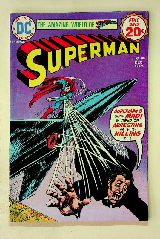 Superman #282 (Dec 1974, DC) - Very Good/Fine 