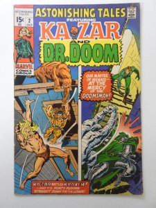 Astonishing Tales #2 (1970) Ka-zar and Dr. Doom Star! Solid VG Condition!