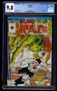 Rai #7 CGC NM/M 9.8 White Pages Death of Rai!