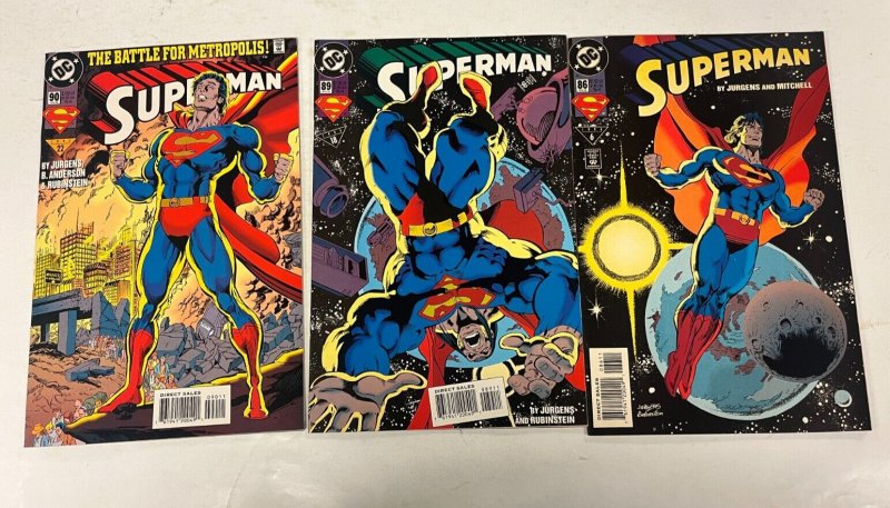 6 Superman DC Comics Books #86 89 90 104 106 113 Jurgens 25 JW19