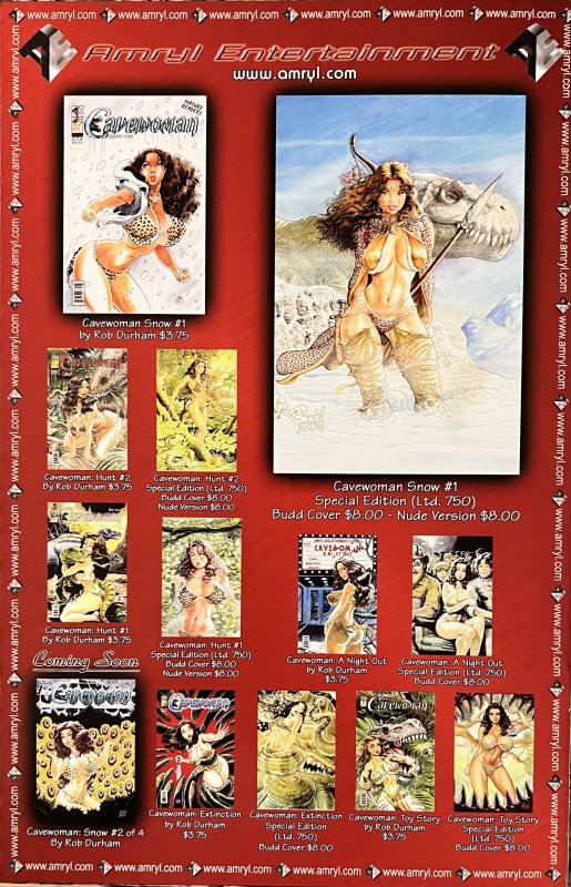 Cavewoman: Snow #1 Budd Root Special Edition (2011) NM Condition