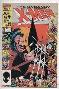 X-MEN #211, NM-, Wolverine, Claremont, Marauders Uncanny, 1963 1986 Marvel