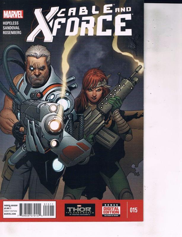 Lot Of 2 Comic Books Marvel Cable X-Force #14 and #15 ON9