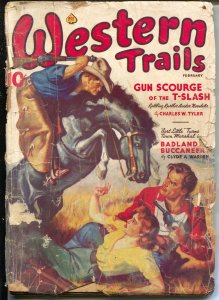 Western Trails 2/1938-Ace-western pulp thrills-Rafael De Soto-FR/G