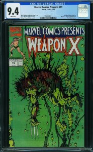 Marvel Comics Presents #73 (1991) CGC 9.4 NM
