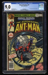 Marvel Premiere #47 CGC VF/NM 9.0  1st Appearance Scott Lang Ant-Man!