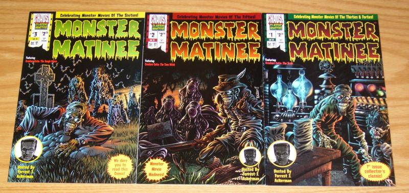 Monster Matinee #1-3 VF/NM complete series KYLE HOTZ forrest j. ackerman chaos 2