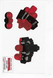 Build Your Own Deadpool Paperdoll Complete Set of 6 plus Preview Comic - New!