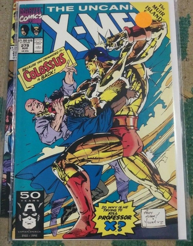 UNCANNY X-MEN #279 1991 MARVEL MUIR ISLAND SAGA  COLOSSUS SHADOW KING