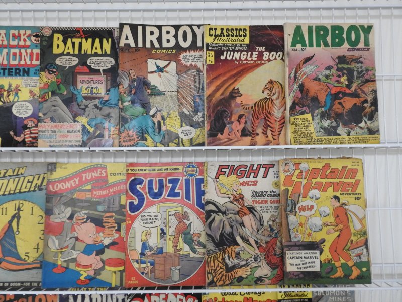 Lot of 27 Low Grade Gold/Silver Age Comics W/ Captain Marvel, +More! See desc