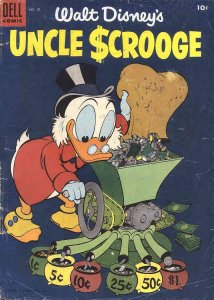 Uncle Scrooge (Walt Disney) #10 GD ; Dell | low grade comic June 1955 Coin Sorte