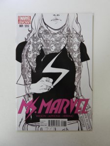 Ms. Marvel #1 3rd Printing - Sara Pichelli Black & White Variant (2014) NM-
