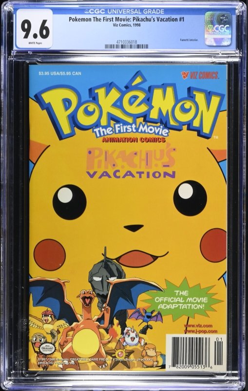 (1998) Pokemon The First Movie: Pikachu's Vacation #1 1st Print! CGC 9.6 WP!