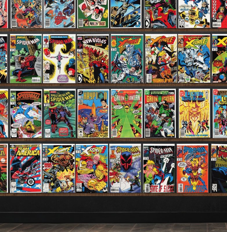Huge Lot 150+ Comics with Spider-Man 2099, Spider-Man, X-Force & More!