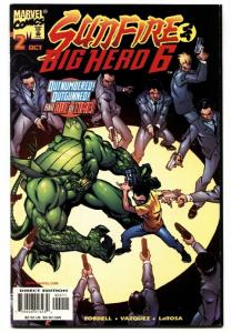 SUNFIRE AND BIG HERO 6 #2 comic book-1998-SIX-HTF-MARVEL-MOVIE