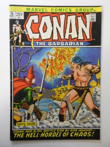Conan the Barbarian #15 (1972) VG Condition 2 extra staples added