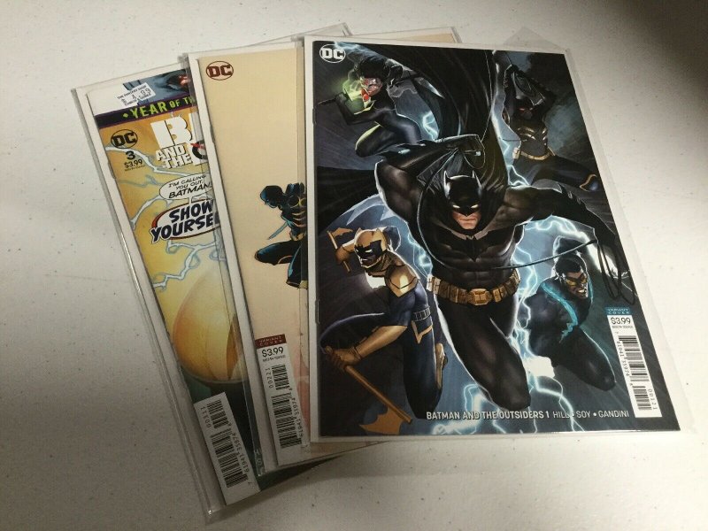 Batman And The Outsiders 1 2 3 Variant Lot Nm Near Mint DC Comics