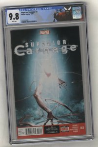 Superior Carnage #3 - CGC 9.8 - 2013 - Clayton Crain Cover!