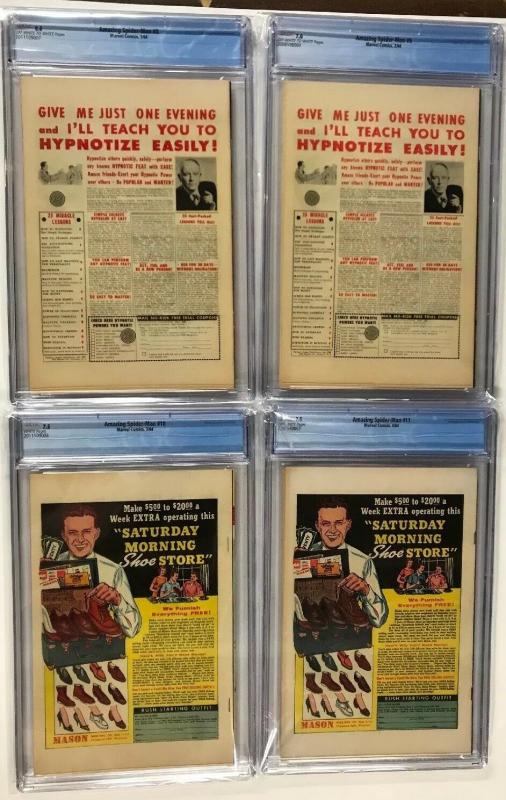 Amazing Fantasy 15 Spider-man 1 2 3 4 5 6 7 8 9 10 11 12 13 14 15 16-20 Cgc 7.0+