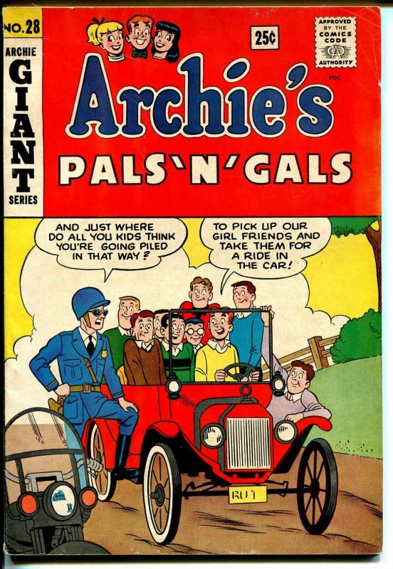 Archie's Pals 'n' Gals #28-1964-Betty-Veronica-Giant Edition-pin-ups-VG