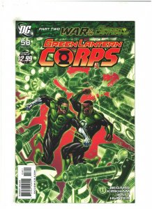 Green Lantern Corps #58 NM- 9.2 DC Comics 2011 War of the Green Lanterns pt.2