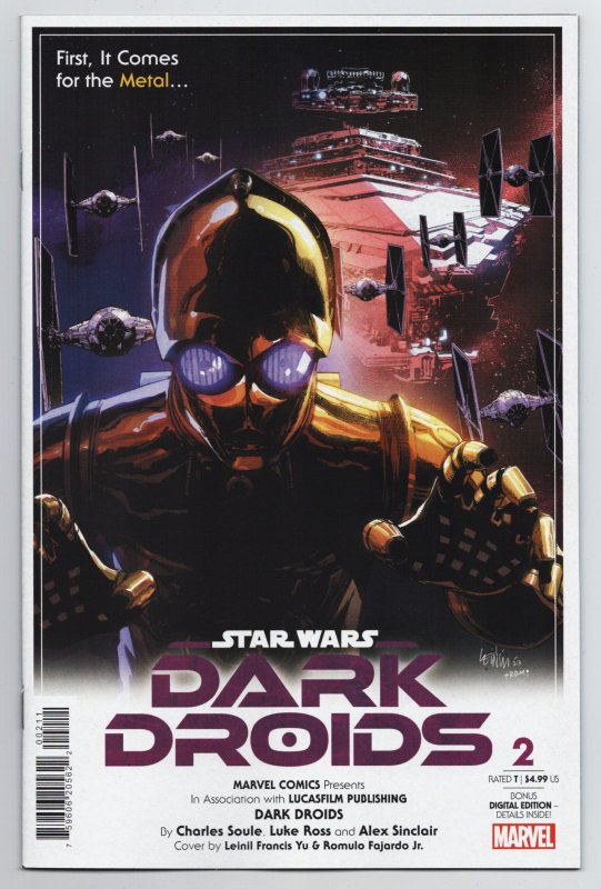 Star Wars Dark Droids #2 Yu Main Cvr (Marvel, 2023) NM
