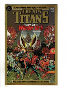 The New Titans #50 (1988) DC Comic Superman Flash OF7