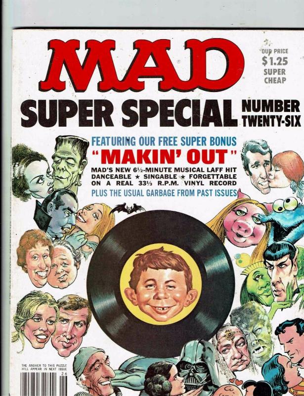 Mad Super Special # 26 Comic Book Magazine Comedy Parody Insert Included J146