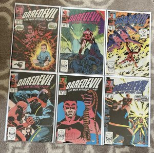 Daredevil #264,265,266,267,268,269 1989 Lot Marvel Comics