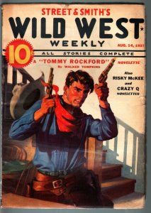 WILD WEST WEEKLY-8/14/1937-PULP-TOMMY ROCKFORD-RISKY MCKEE FN