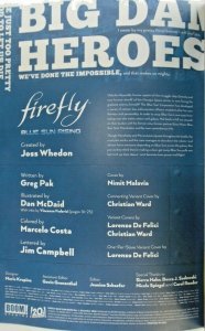 Firefly Blue Sun Rising #1, 1/per Variant