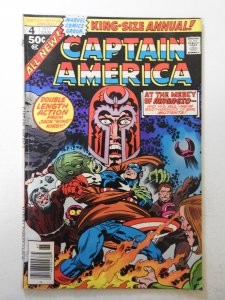 Captain America Annual #4 (1977) VG+ Condition ink fc