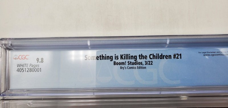 Something is Killing the Children #21 Bry's Comics Virgin CGC 9.8