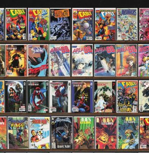 Huge Lot 150+ Comics with The Avengers, Cable, Alpha Flight & More!