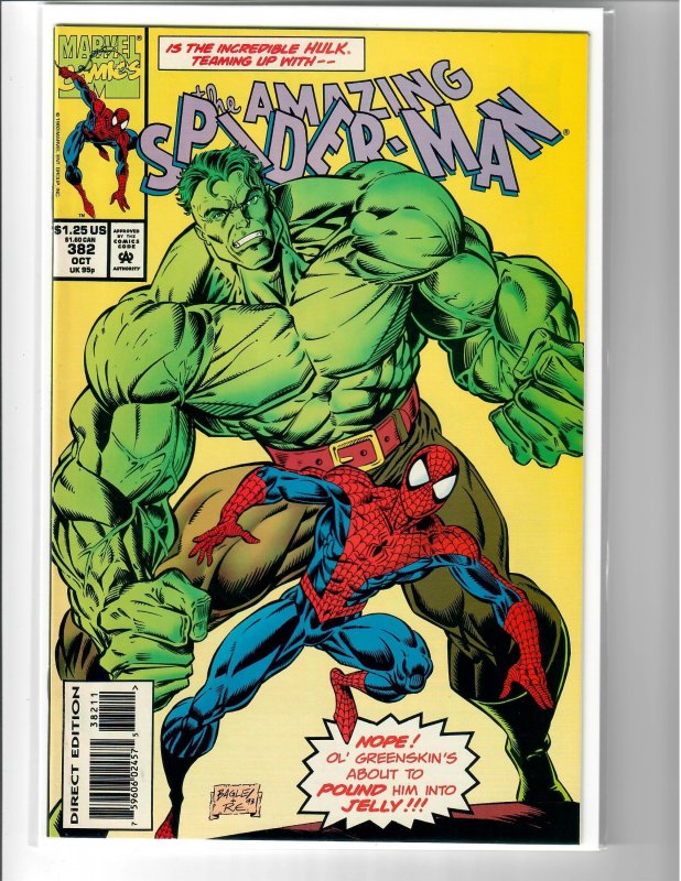 The Amazing Spider-Man #382 (1993)-app Hulk