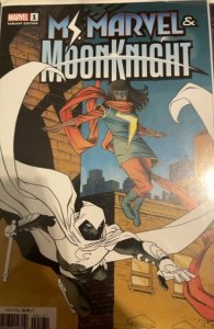 Ms. Marvel & Moon Knight Shalvey Cover (2022) Ms. Marvel 