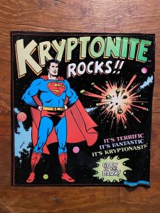 Superman Kryptonite Rocks Black Light Poster 1977