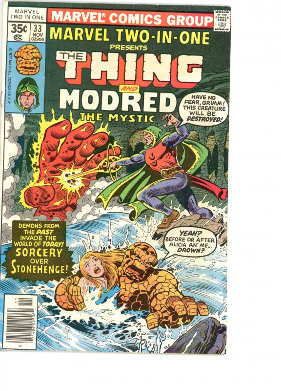 Marvel Two-In-One 33 VG/F   Modred!