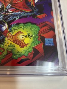 Spawn (1992) # 1 (CGC 9.8 SS) Signed & Sketch Ken Stacy * 1st Full App